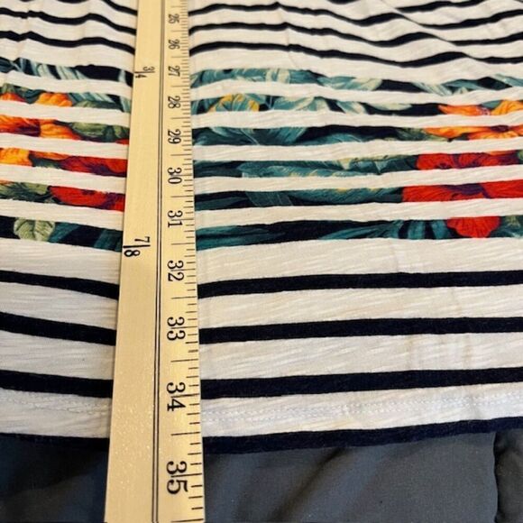 Tommy Bahama Striped Navy White Sleeveless Dress Built in Bra Size XS - Picture 8 of 10